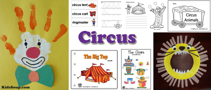 Circus crafts activities games and printables