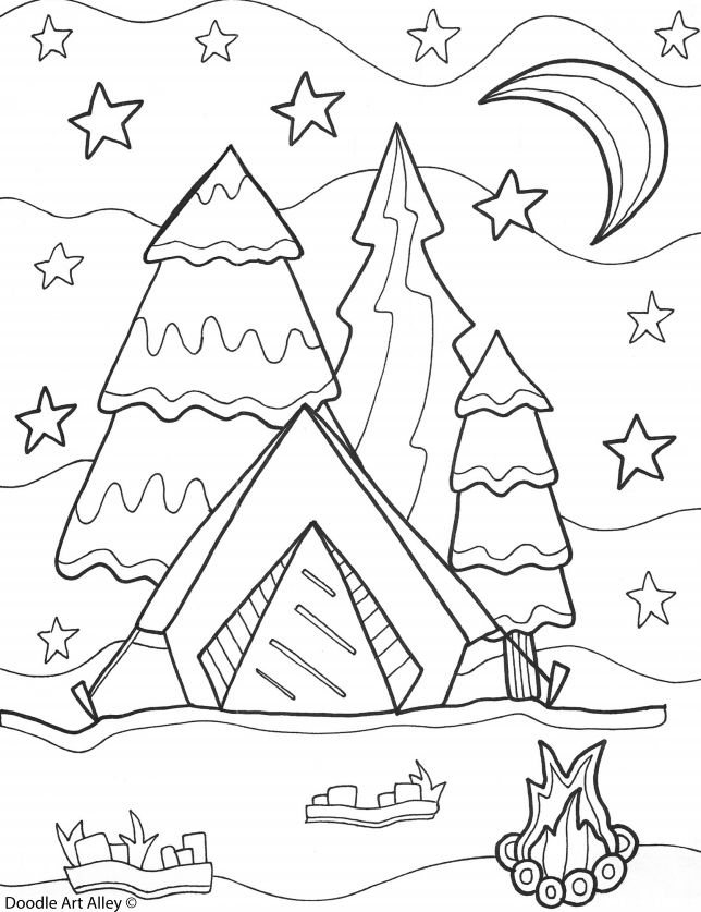 Free printable summer coloring pages for kids