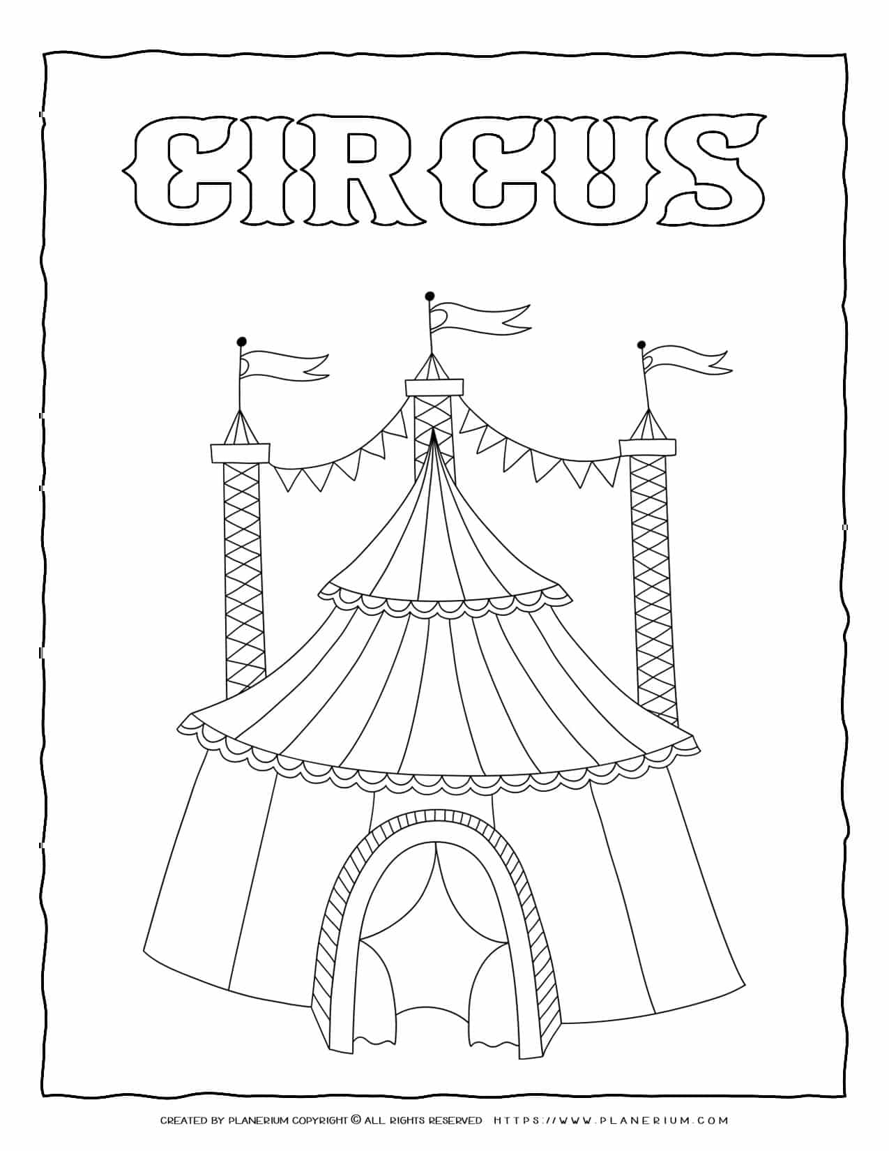 Circus coloring page