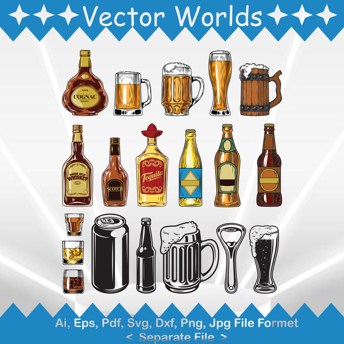 Beer drink svg vector design