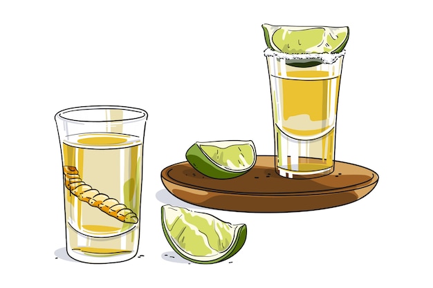 Tequila shot svg vectors illustrations for free download