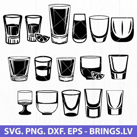 Shot glass svg file free