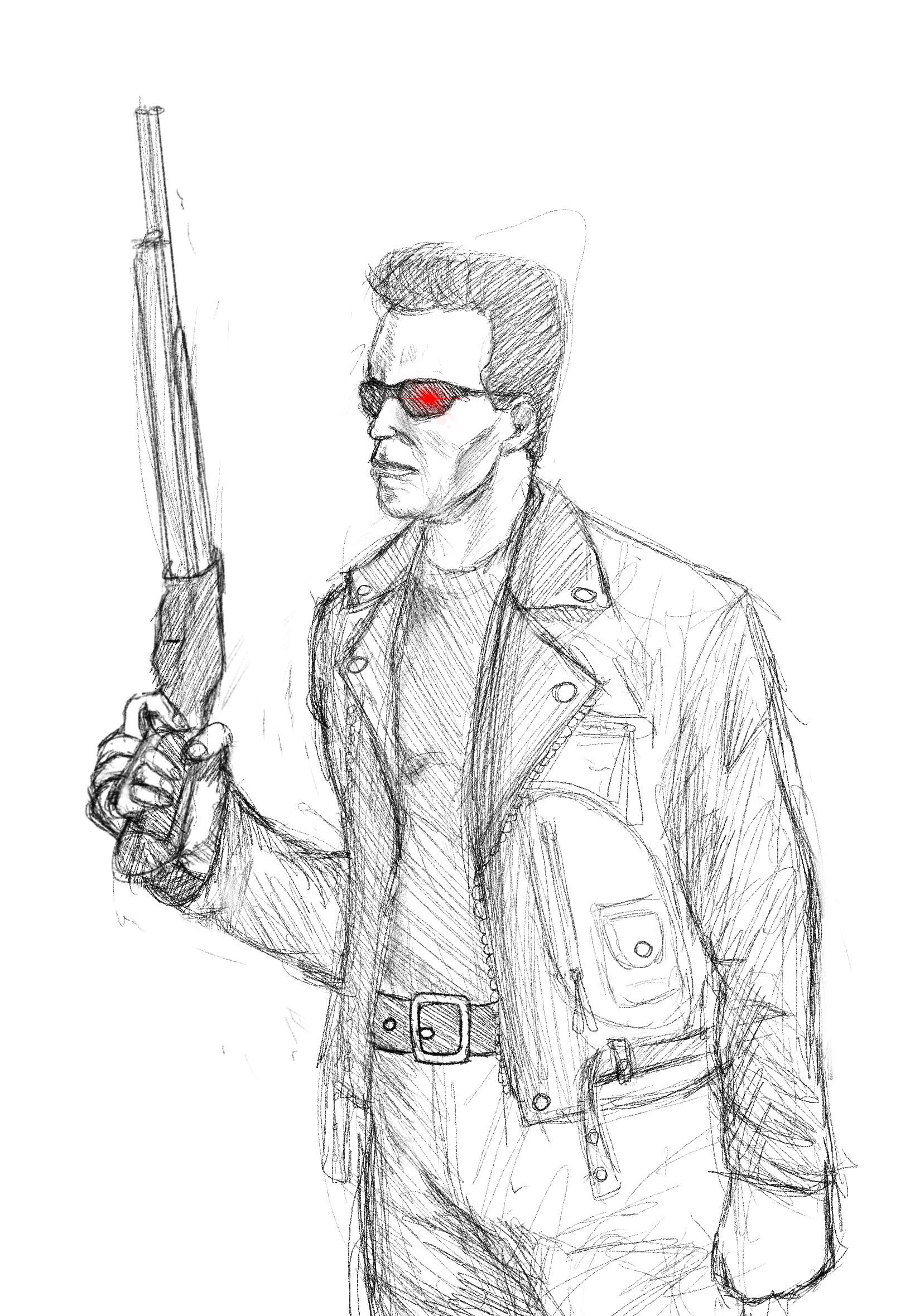 Terminator sketch i made rterminator