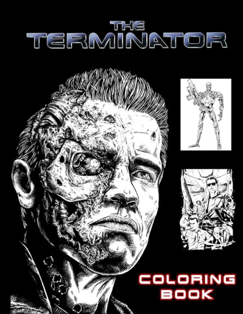 Terminator coloring book stevens dan books