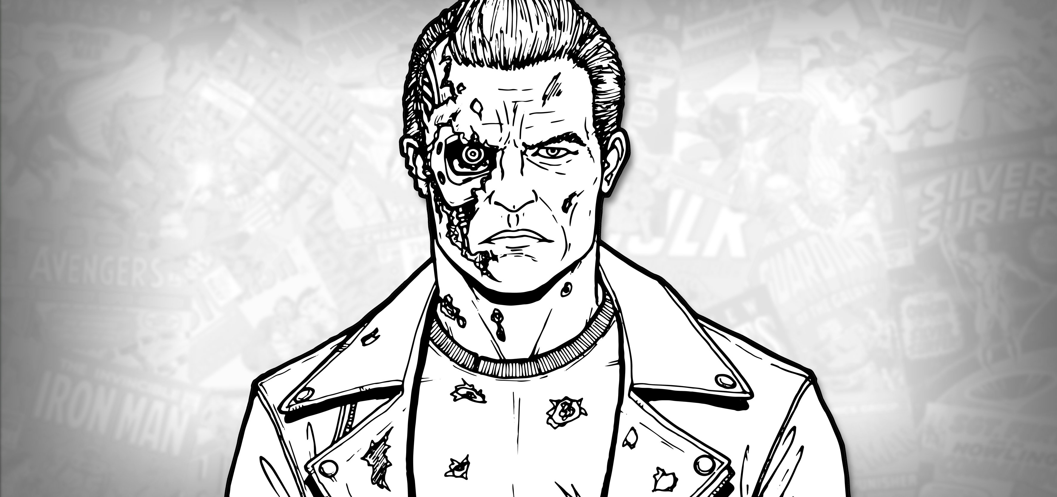 How to draw the terminator terminator judgment day drawing tutorial