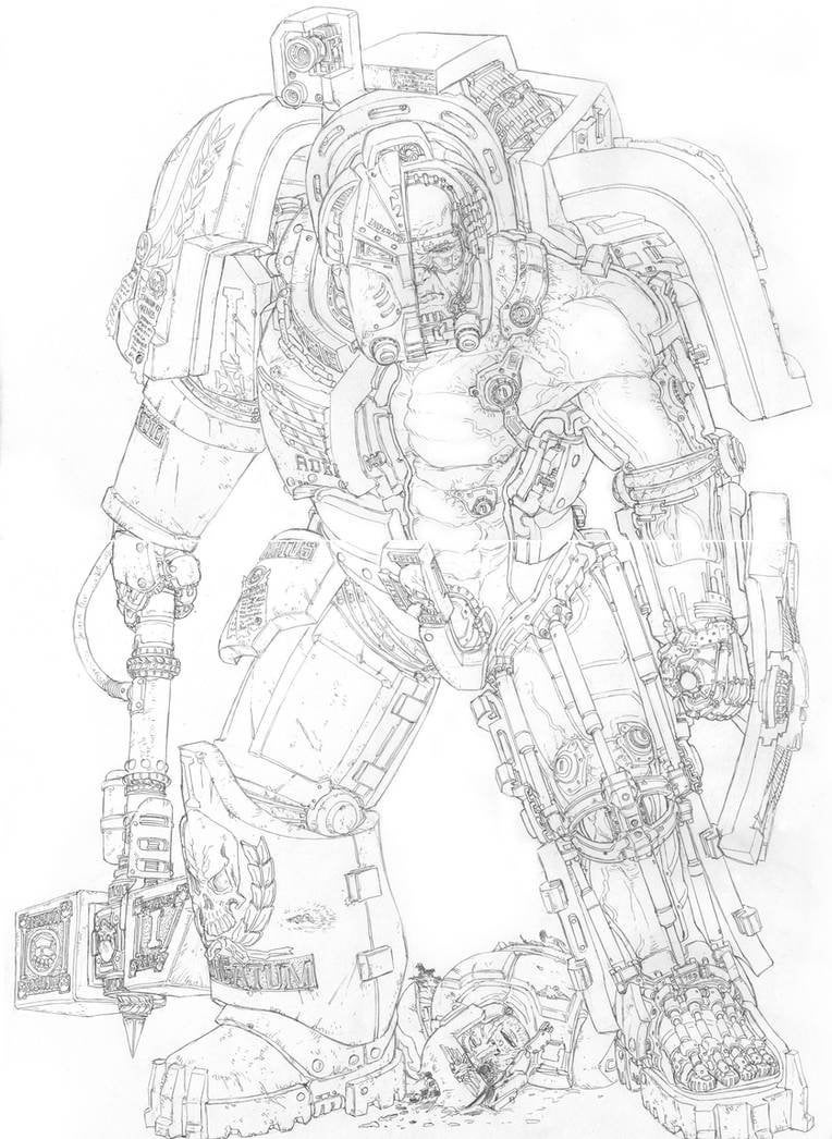 Cross section sketch of a terminator rwarhammerk