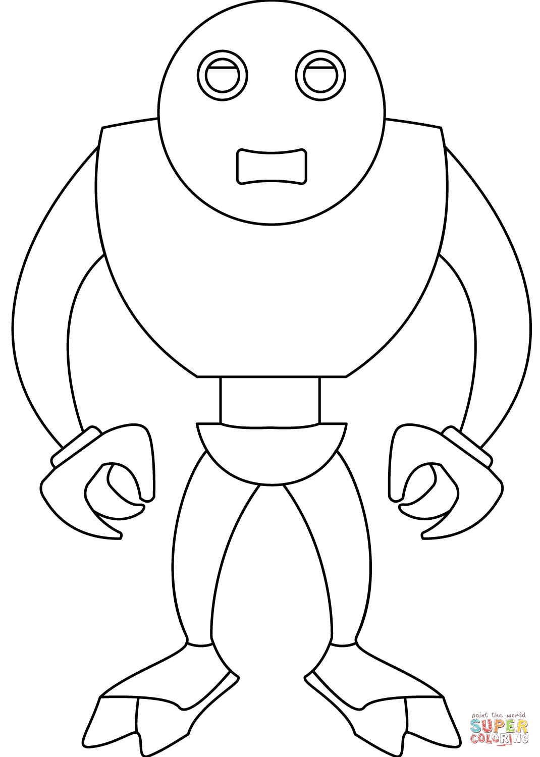 Robot terminator coloring page free printable coloring pages