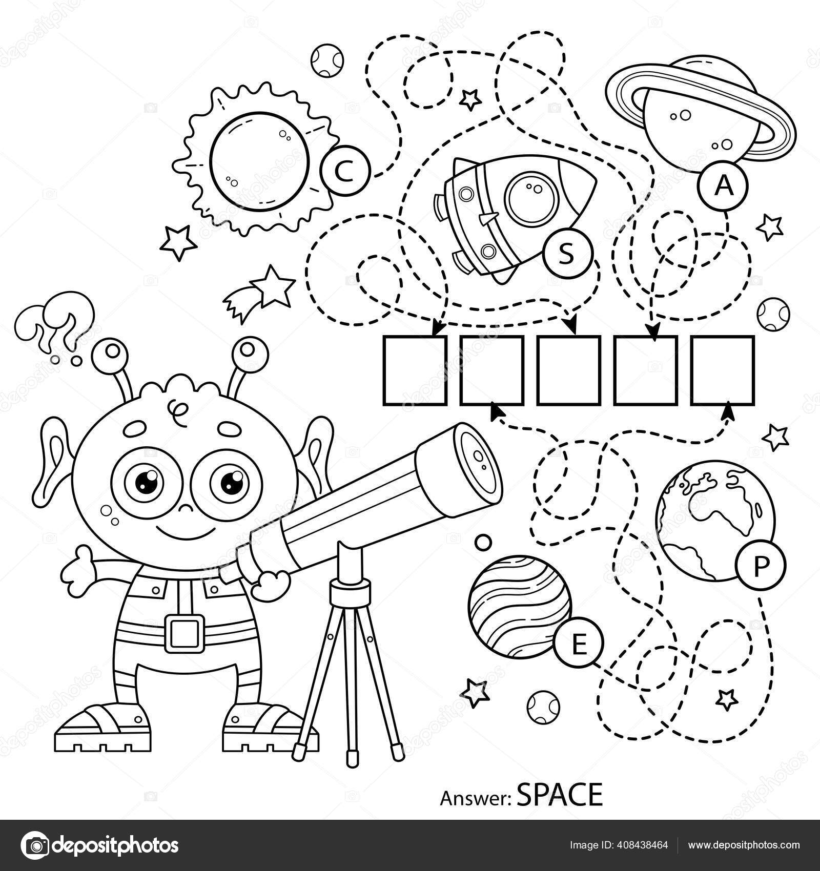 Maze labyrinth game preschool children puzzle tangled road coloring page stock vector by oleon