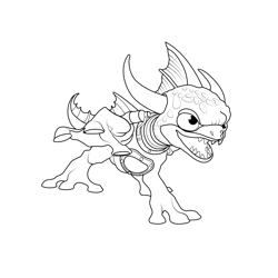 Zap skylanders spyros adventure coloring page for kids