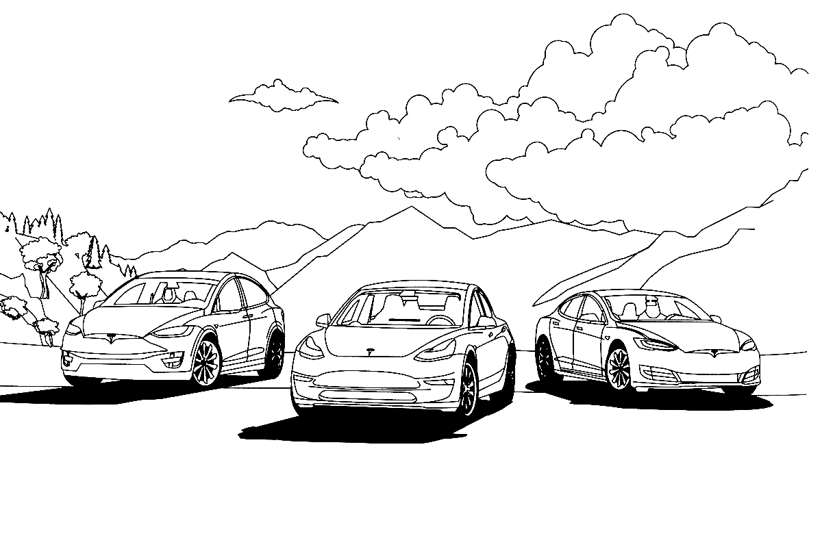 Tesla coloring pages printable for free download