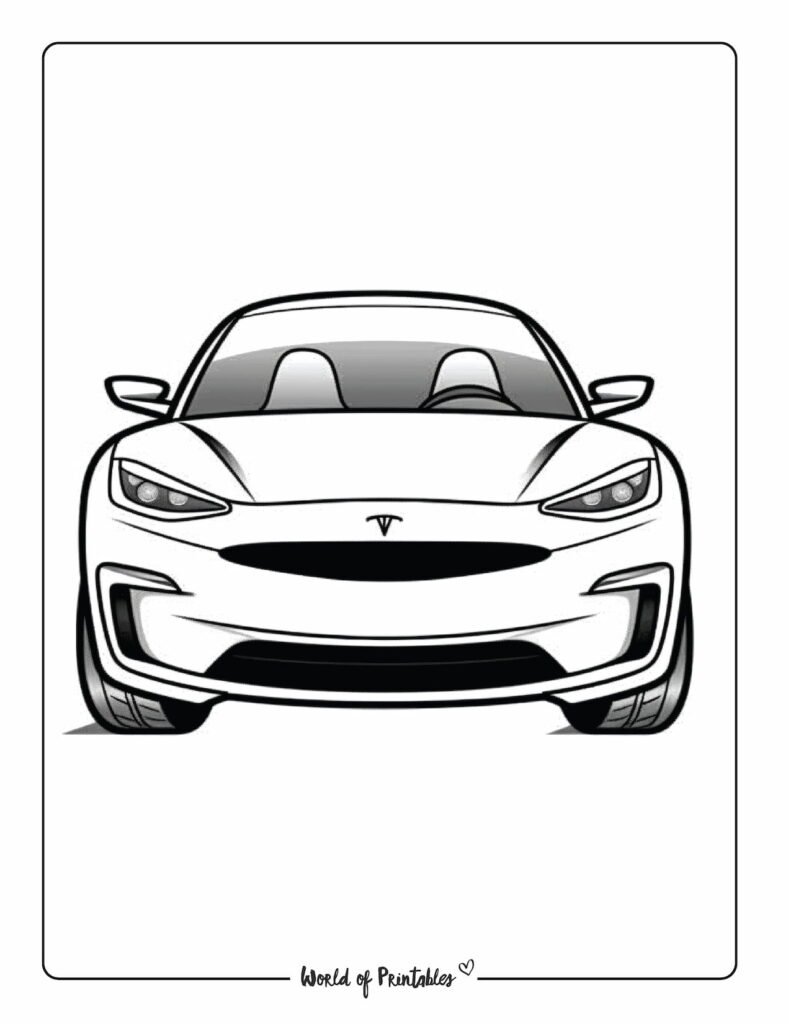 Car coloring pages