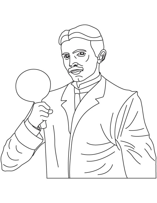 Nikola tesla coloring page download free nikola tesla coloring page for kids best coloring pages