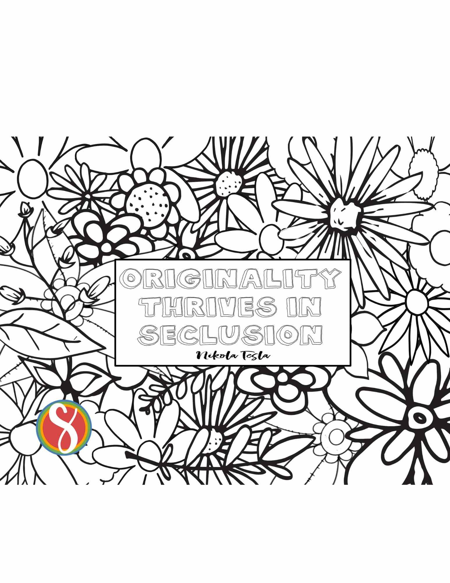 Free introvert quote coloring pages â stevie doodles