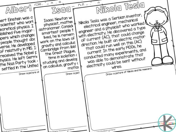 Ð free printable famous scientist coloring pages for kids