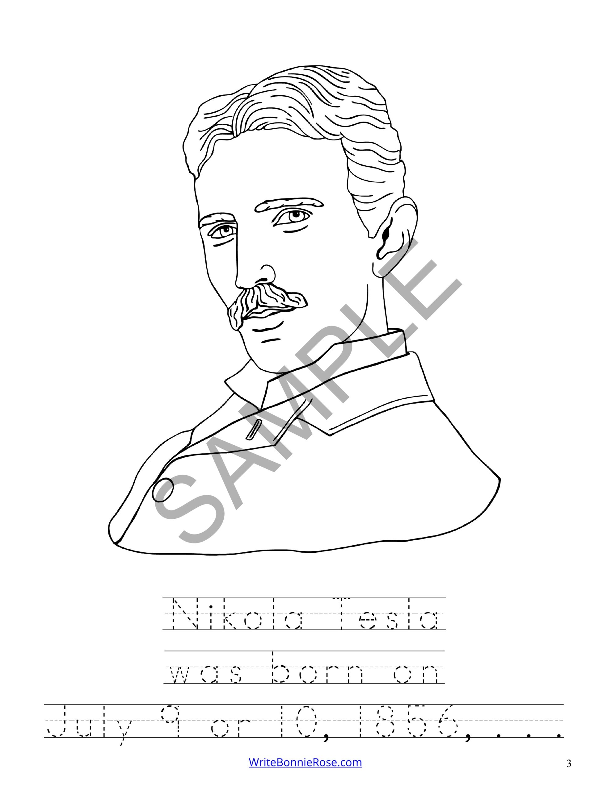 Nikola tesla coloring book