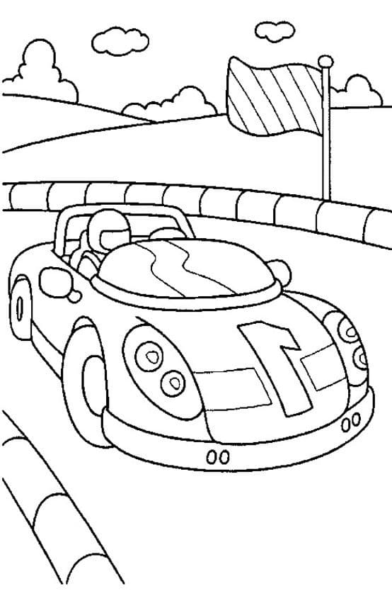 Race car coloring pages