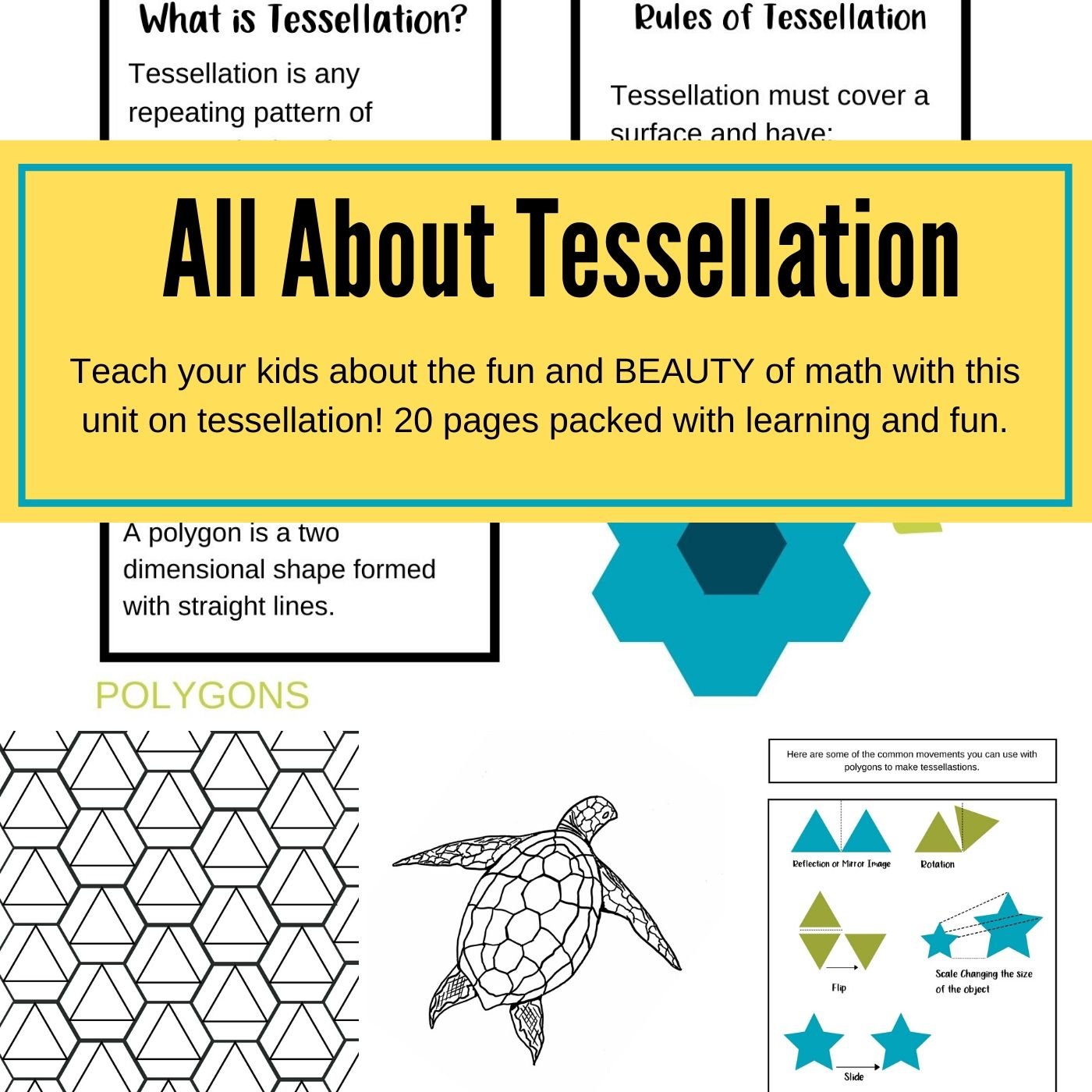 Tessellation for kids unit study