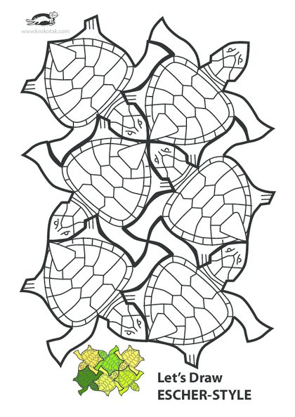 Krokotak print printables for kids tessellation art art worksheets tessellation patterns