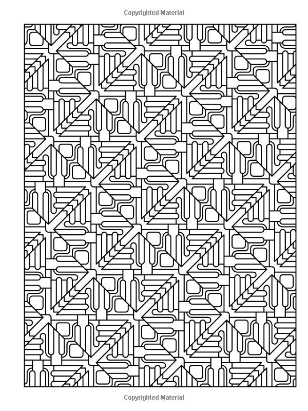 Stunning tessellation patterns coloring book