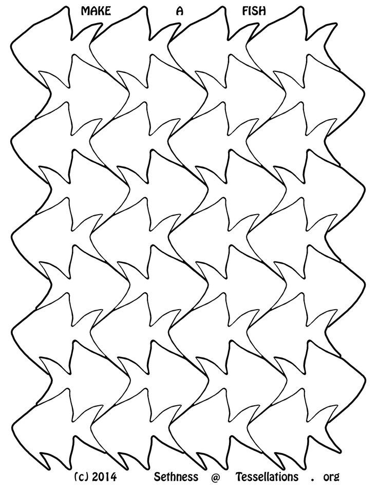 How to design a tessellating fish pattern