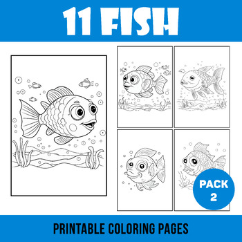 Fish coloring pages tpt