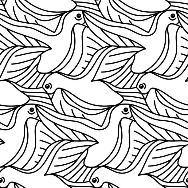 Bird tessellation stock photos pictures royalty