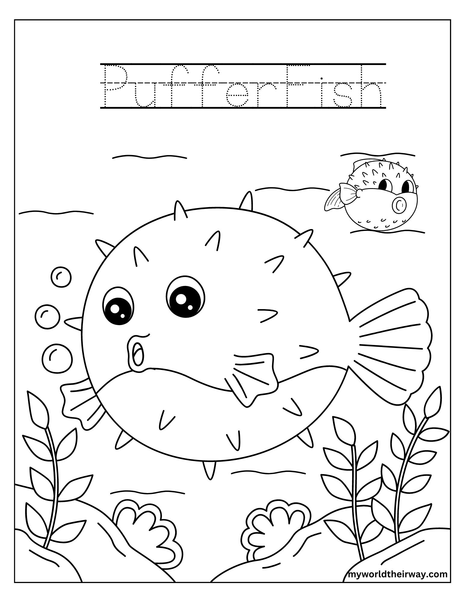 Dive into fun with ocean animal coloring pages