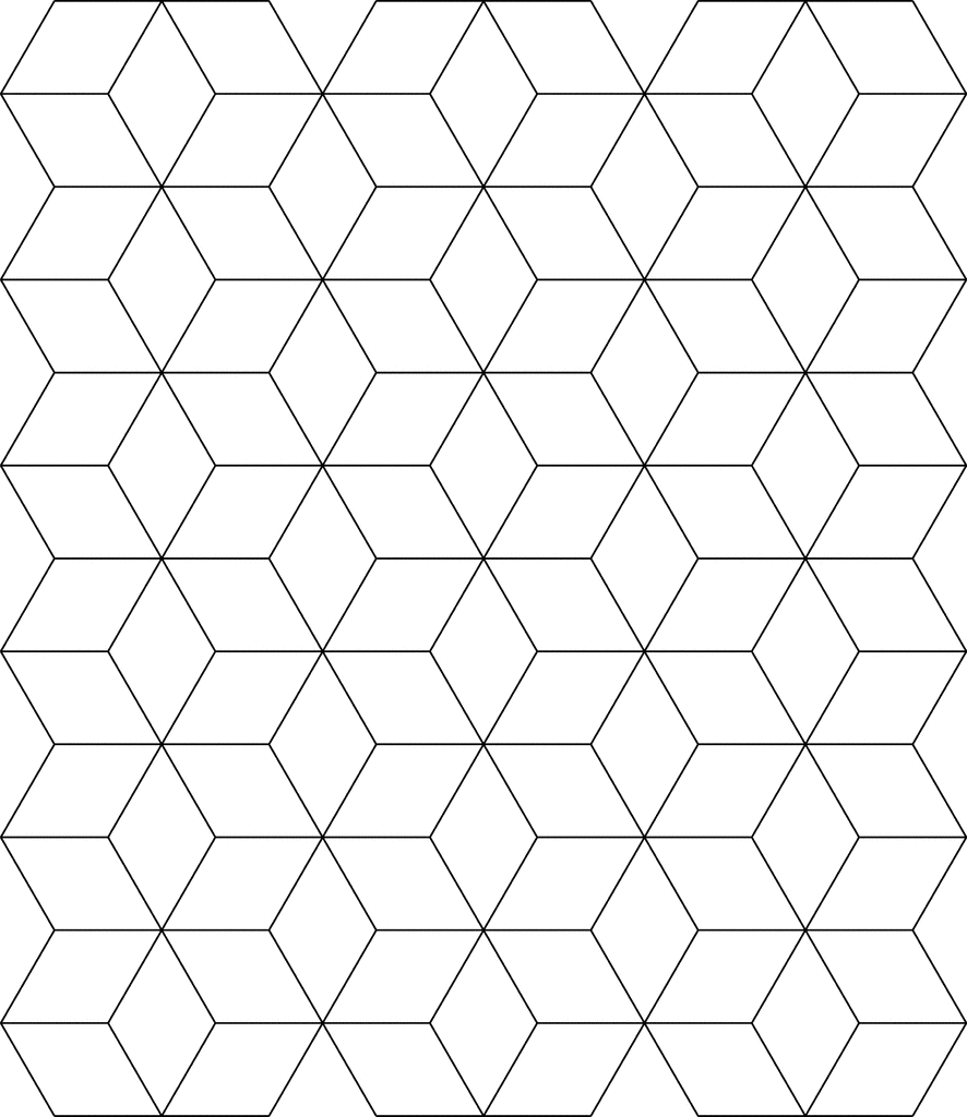 Block tessellation clipart etc tessellation patterns geometric coloring pages geometric art