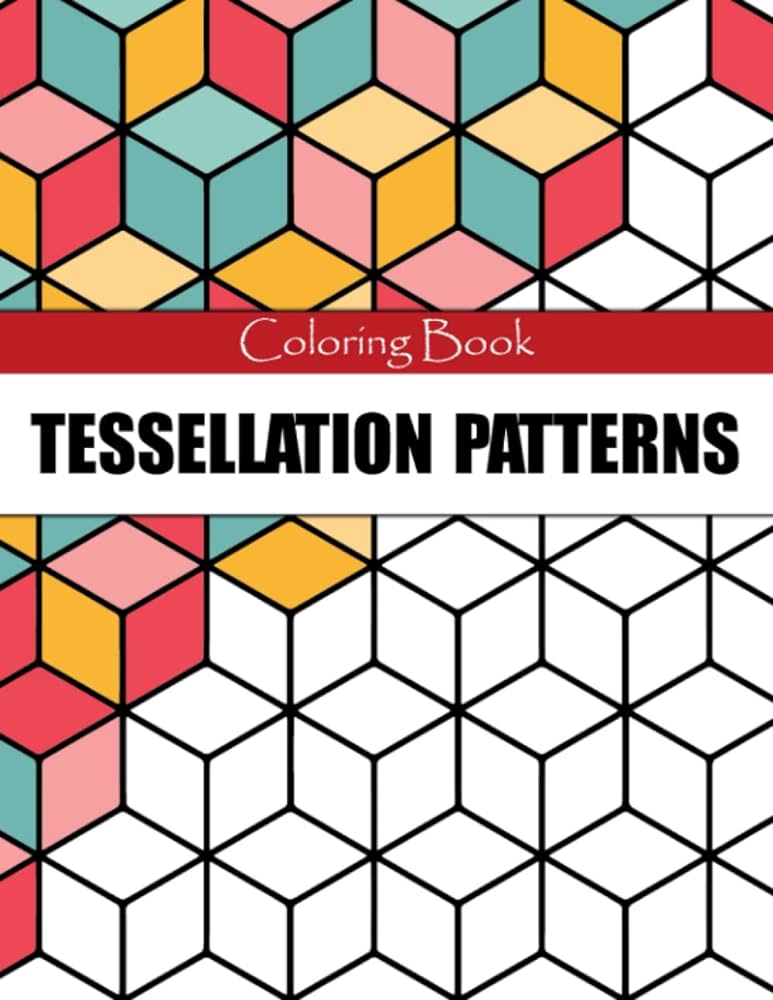 Tesllation patterns coloring book abstract coloring pages with detailed psychedelic geometric d visual and more for unlock your creative potential disalvo tavaris books