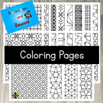 Tessellation coloring pages