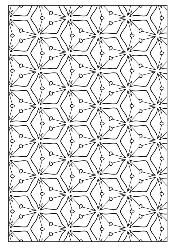 Set of printable coloring pages with geometric designs kids and adults coloring pages patterns relaxing activity stress relief vol