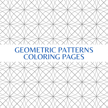 Geometric patterns coloring pages