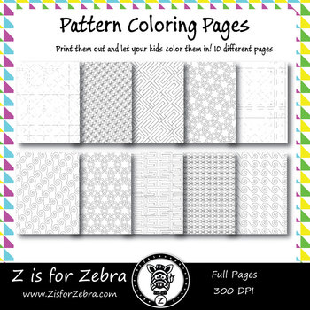 Digital tessellation coloring book