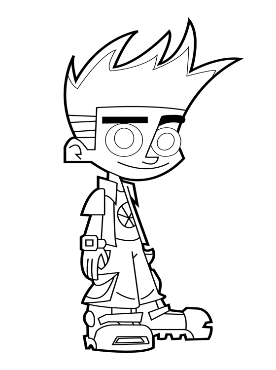 Free johnny test coloring pages