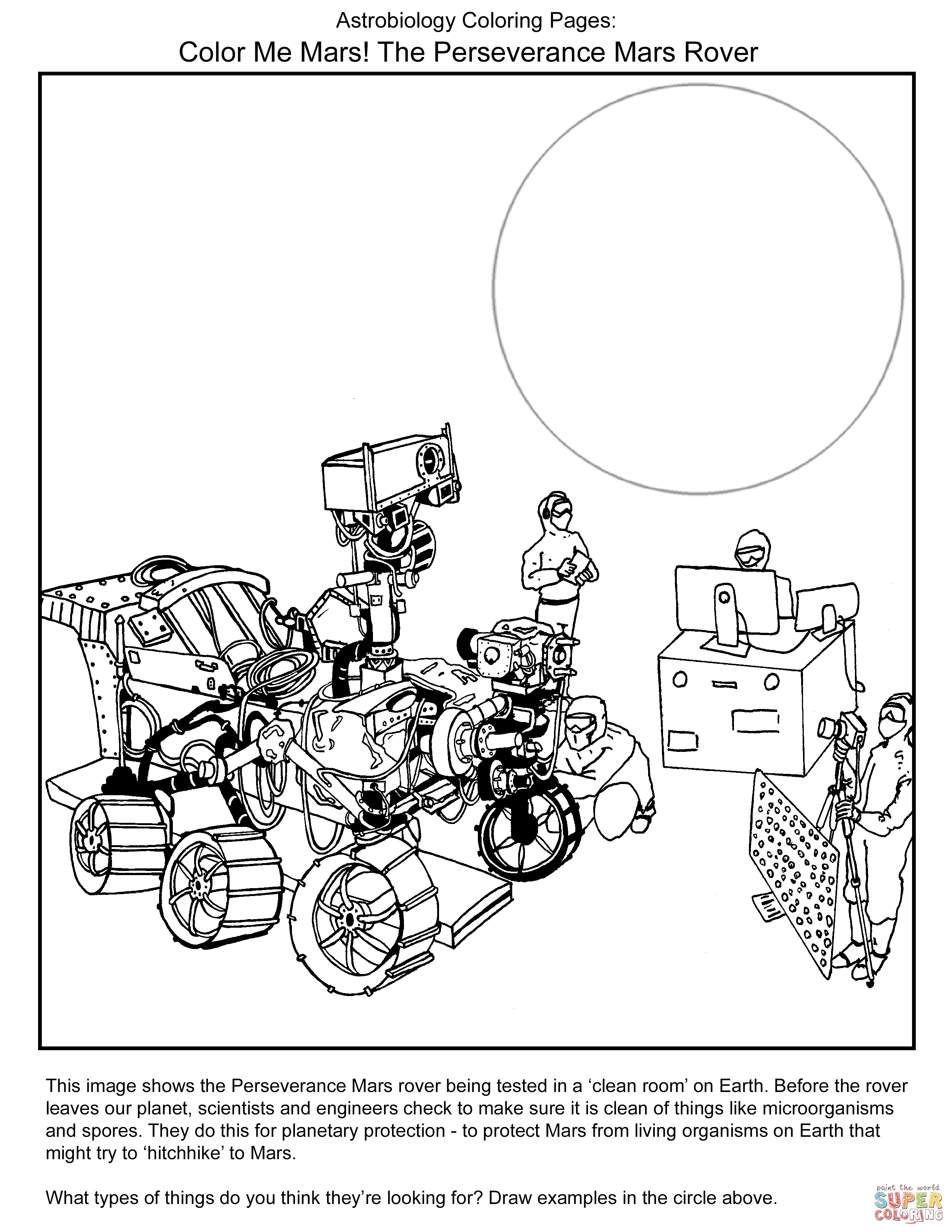 Testing of perseverance mars rover coloring page free printable coloring pages