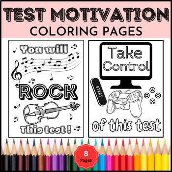 Test motivation coloring pages