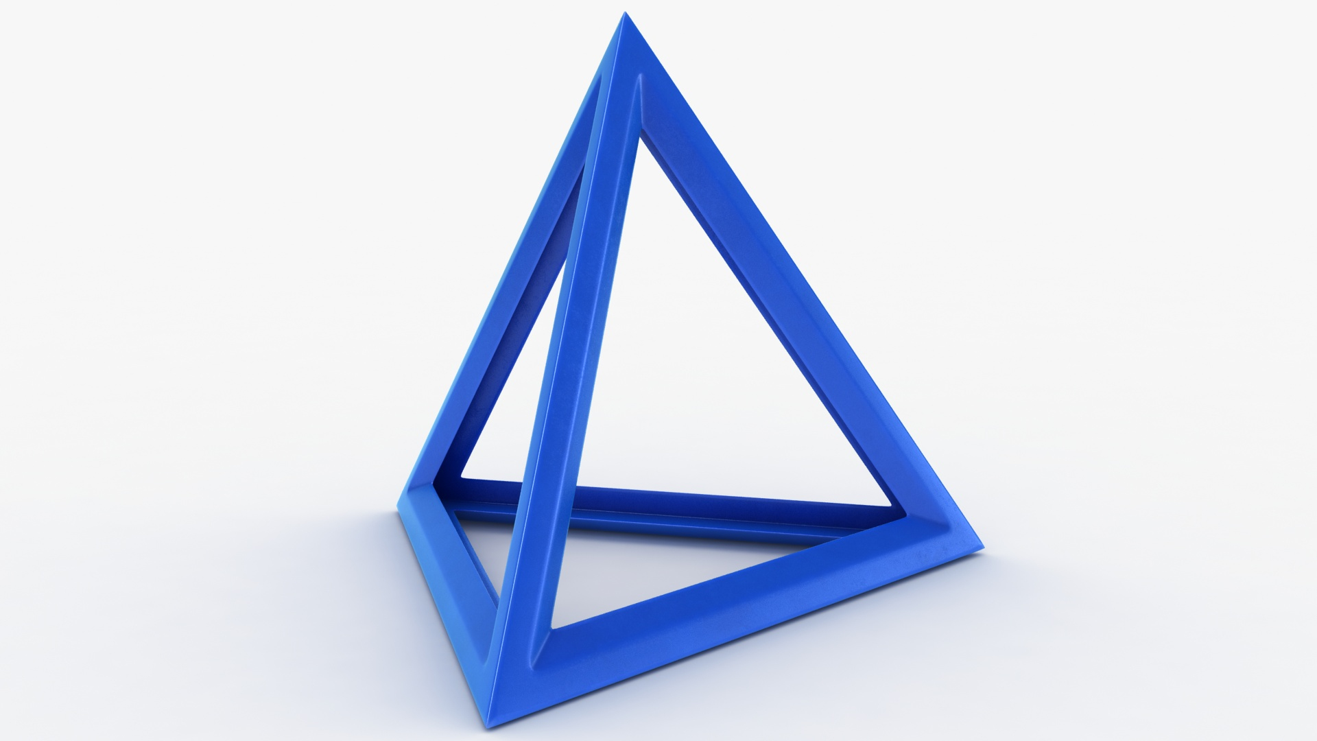 D model tetrahedron scanline ready