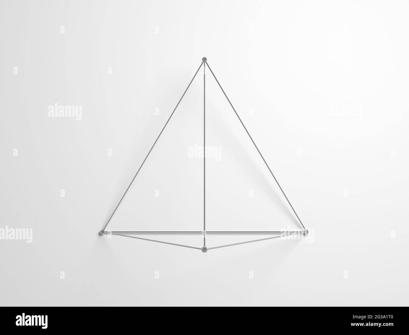 Tetrahedron black and white stock photos images