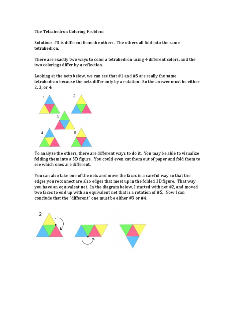 Solution to the tetrahedron coloring problem pdf tetrahedron geometry