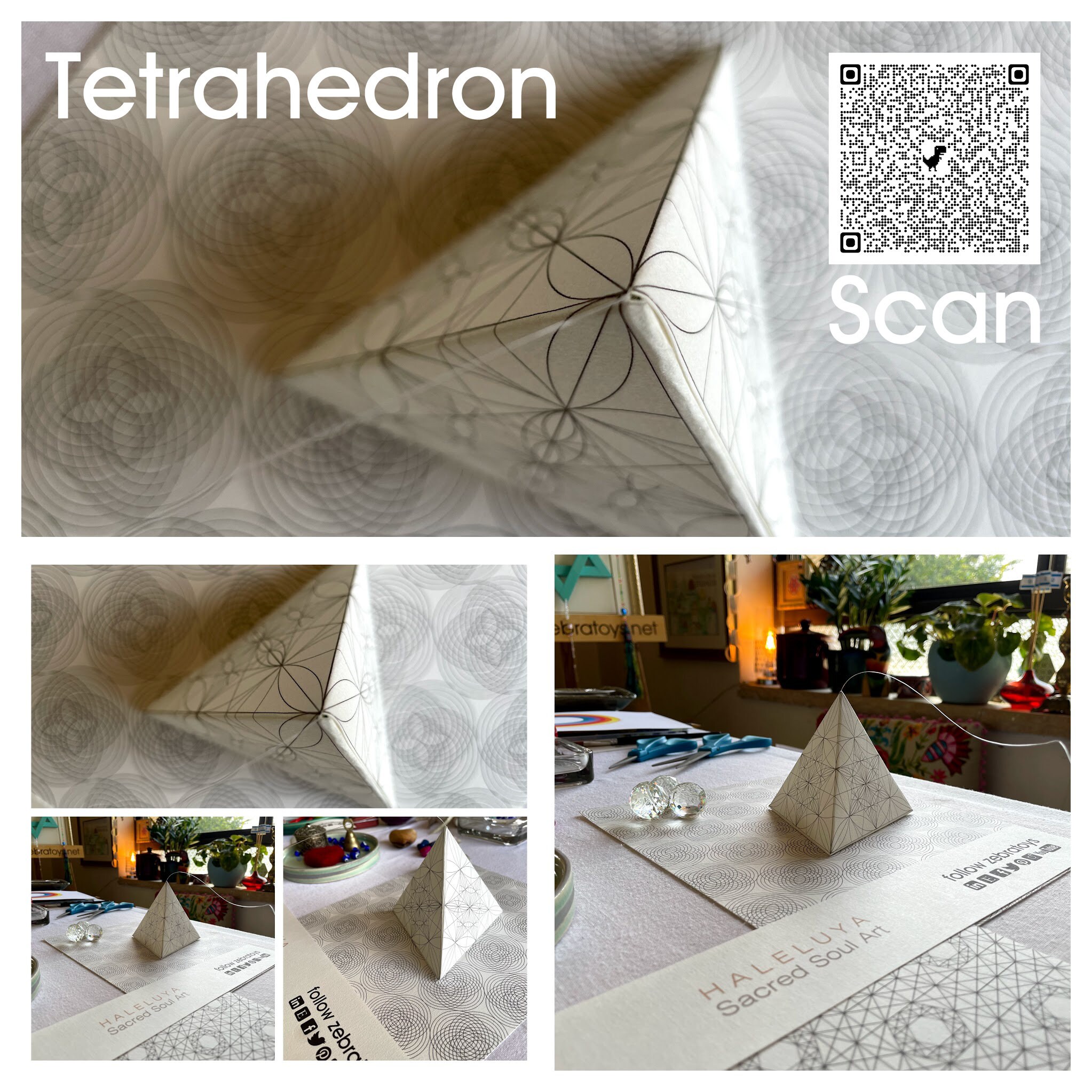 Tetrahedron d papercraft template pdf