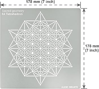 Aleks melnyk no metal stencil sacred geometry figures tetrahedron pc template for wood burning engraving crafting scrapbook arts crafts sewing