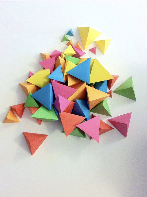 Tetrahedron wall art