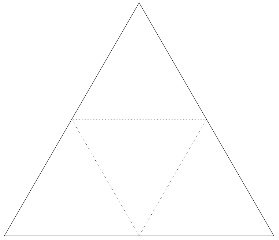 Filegeometric net of a regular tetrahedronsvg