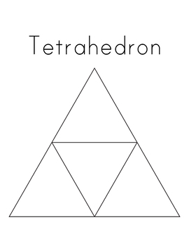 Make a d tetrahedron shape out of paper