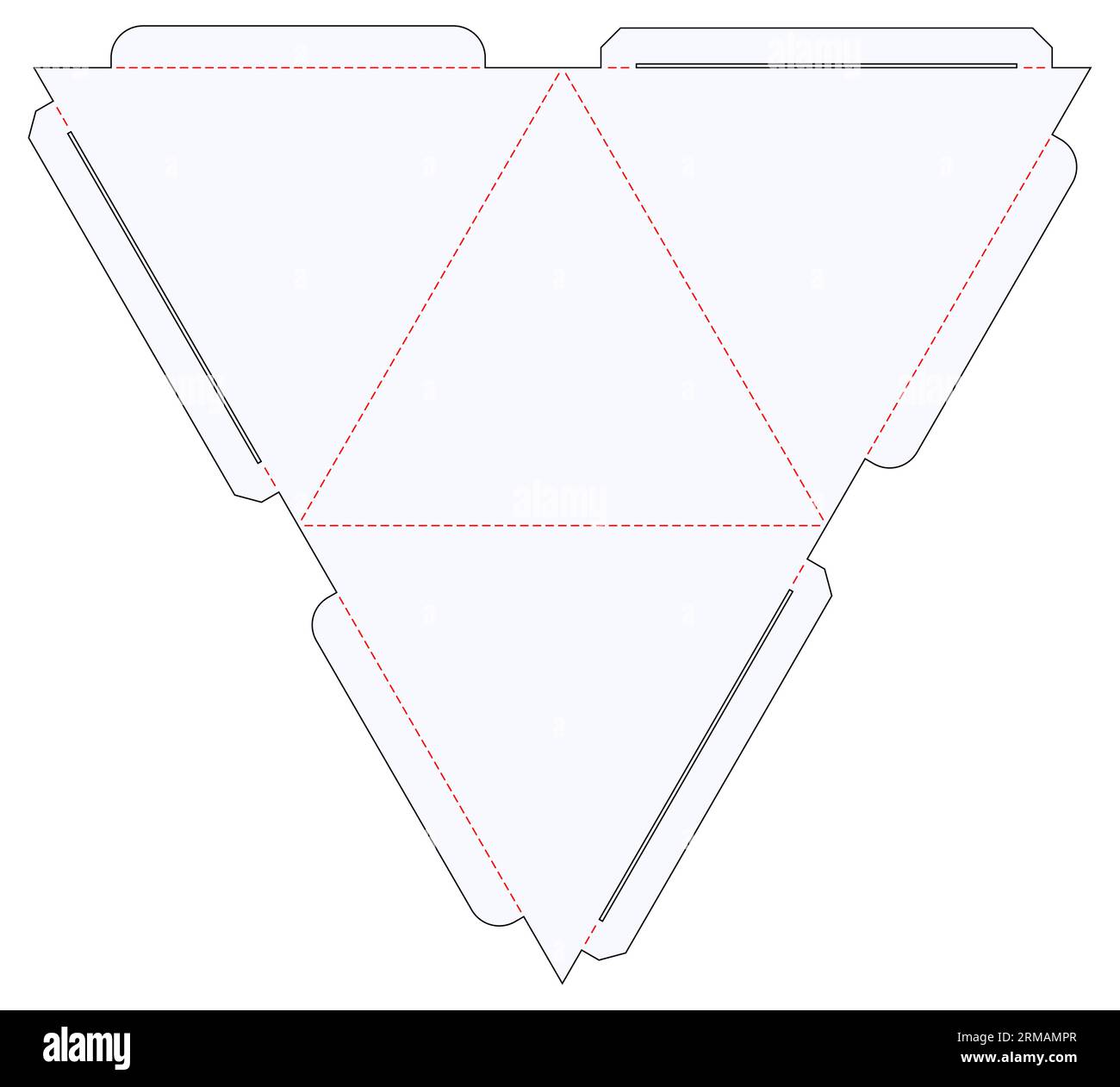 Tetrahedron cut out stock images pictures