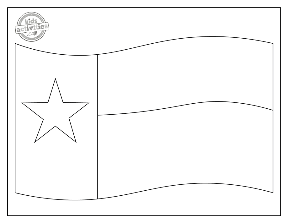 Free printable lone star texas flag coloring pages kids activities blog