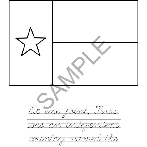 History of flags in america coloring book