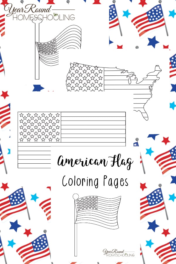 American flag coloring pages