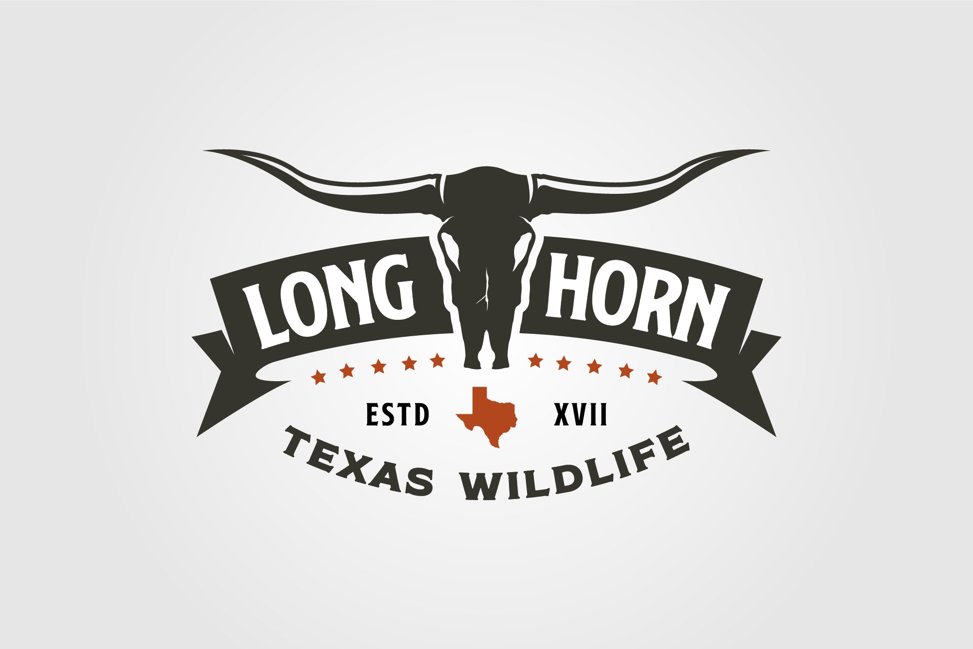 Longhorn texas logo vintage vector â