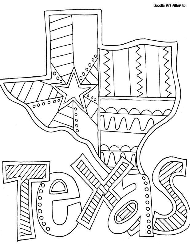 Texas coloring pages